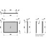 Зеркало LAUFEN FRAME 25 900*700мм, алюминиевая рама, без подсветки 4.4740.5.900.144.1
